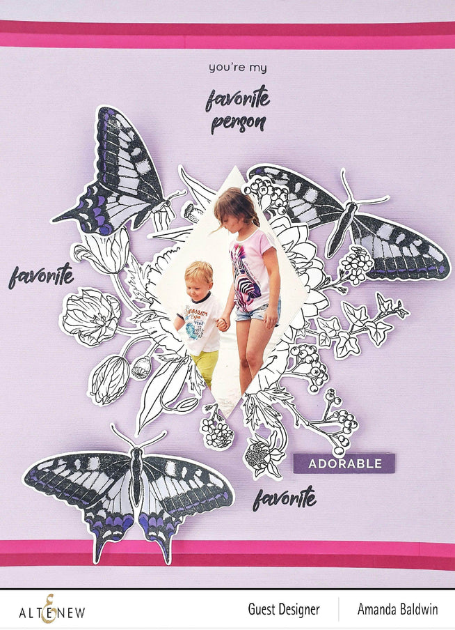 Photocentric Clear Stamps Dovetail Butterflies Stamp Set