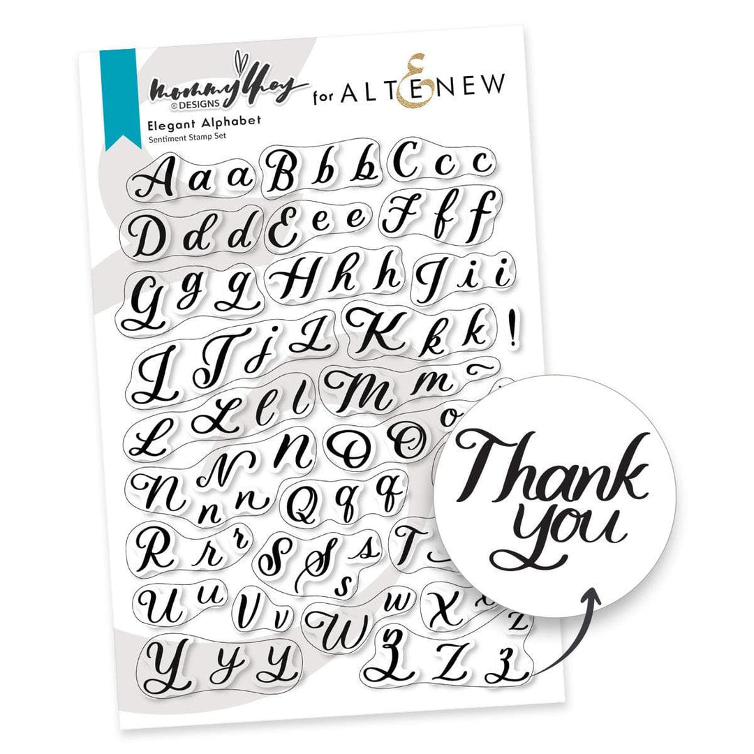 Elegant Alphabet Stamp Set