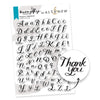 Elegant Alphabet Stamp Set