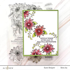 Photocentric Clear Stamps Floral Dahlia Stamp Set