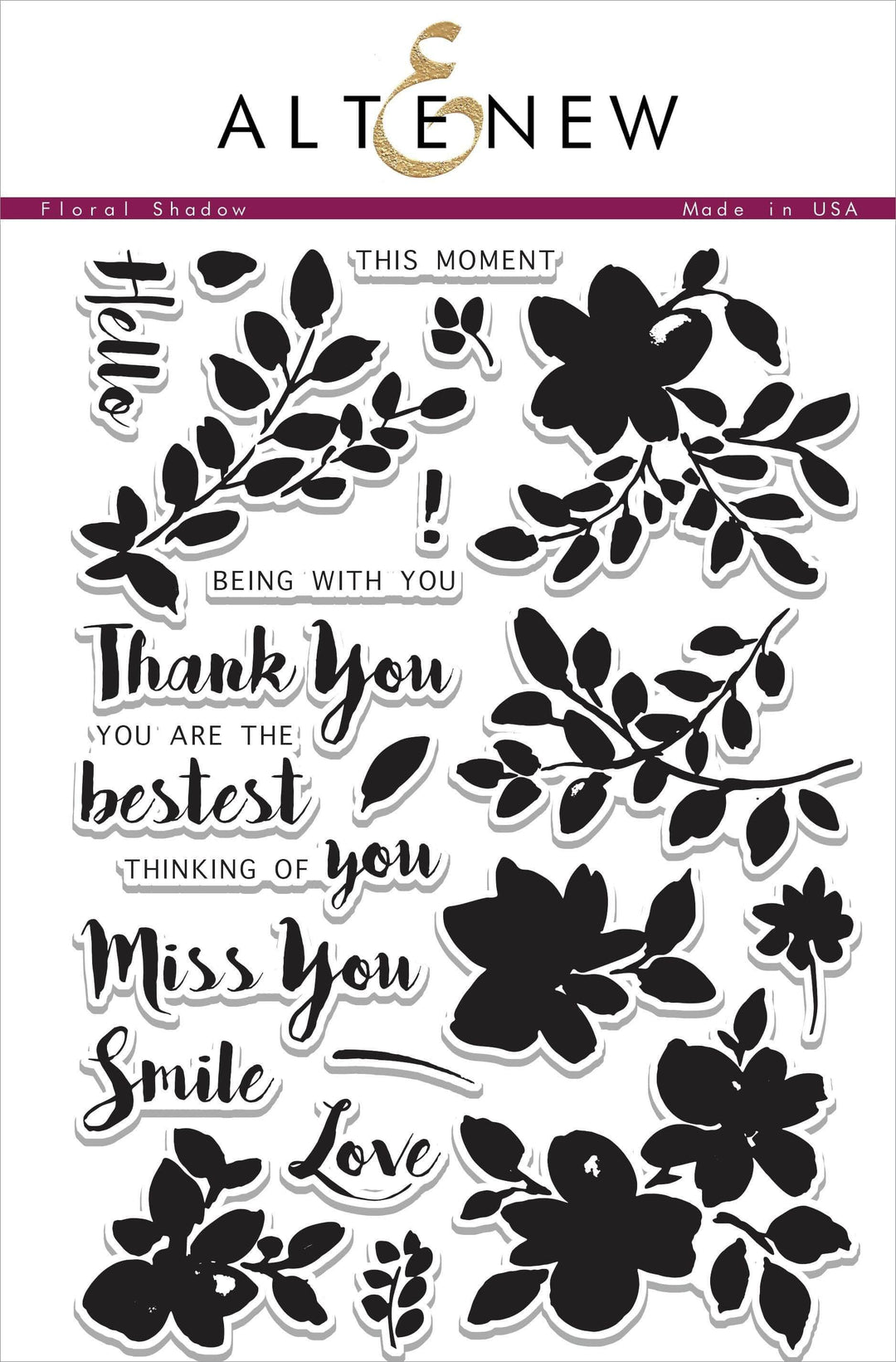 Photocentric Clear Stamps Floral Shadow Stamp Set