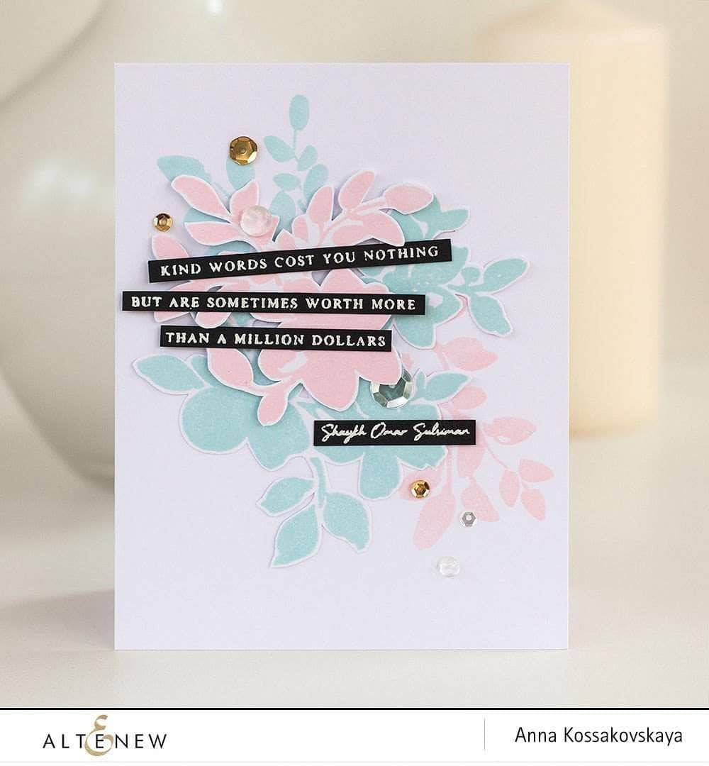 Photocentric Clear Stamps Floral Shadow Stamp Set