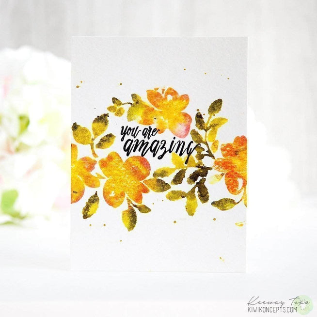 Photocentric Clear Stamps Floral Shadow Stamp Set