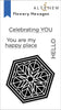 PMA Industries, Inc. Clear Stamps Flowery Hexagon Stamp Set