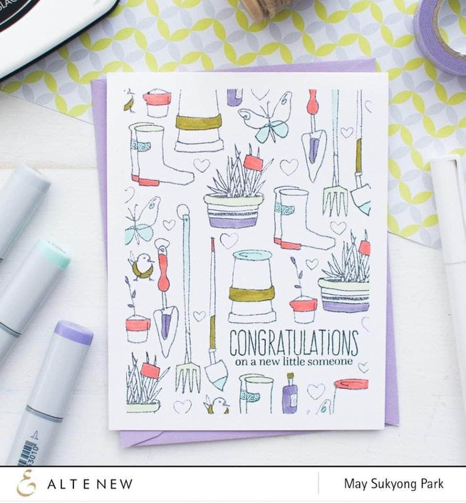Photocentric Clear Stamps Garden Grow Stamp Set