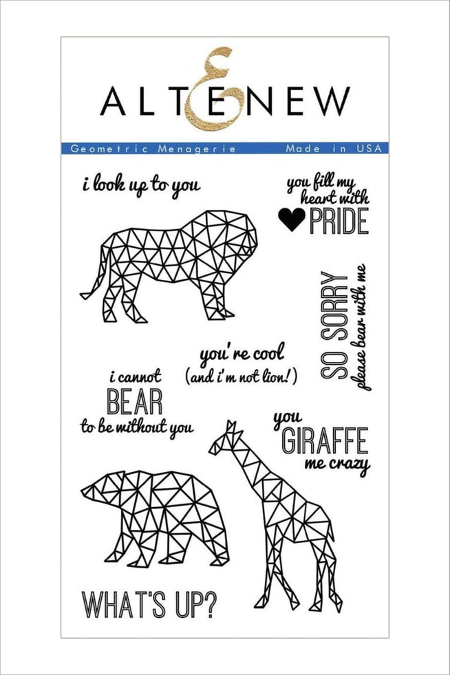 Photocentric Clear Stamps Geometric Menagerie Stamp Set