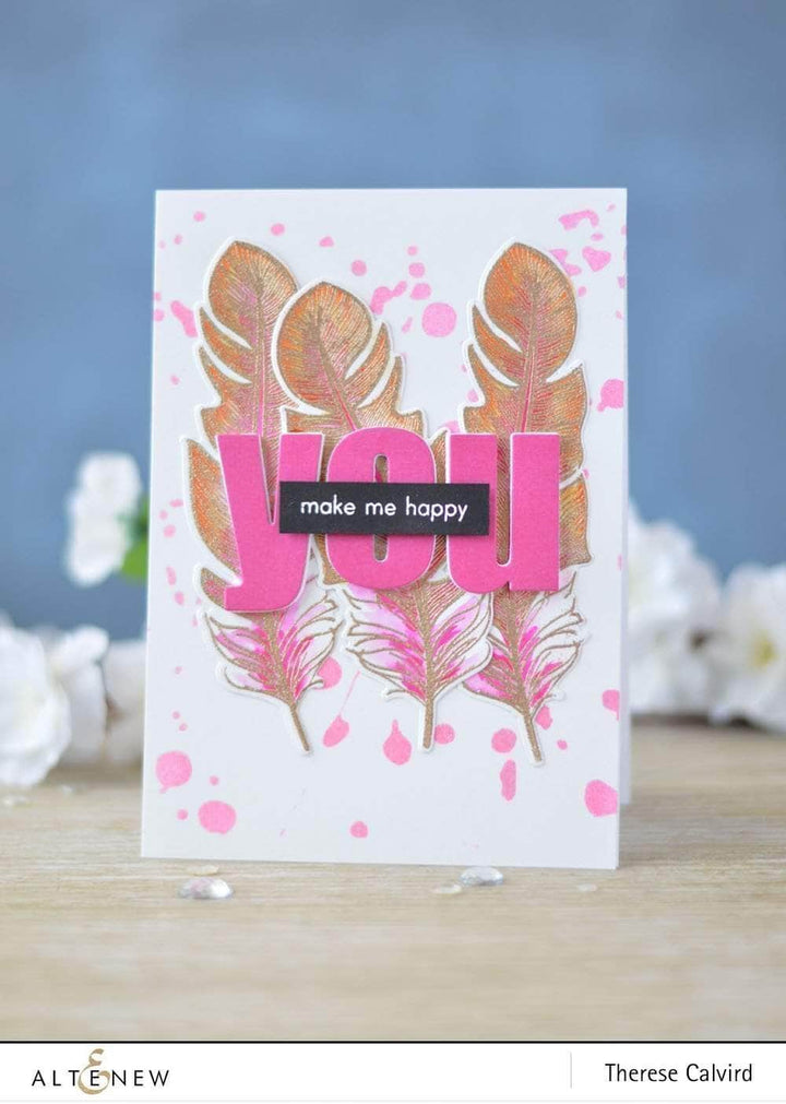 Photocentric Clear Stamps Golden Feather Stamp Set