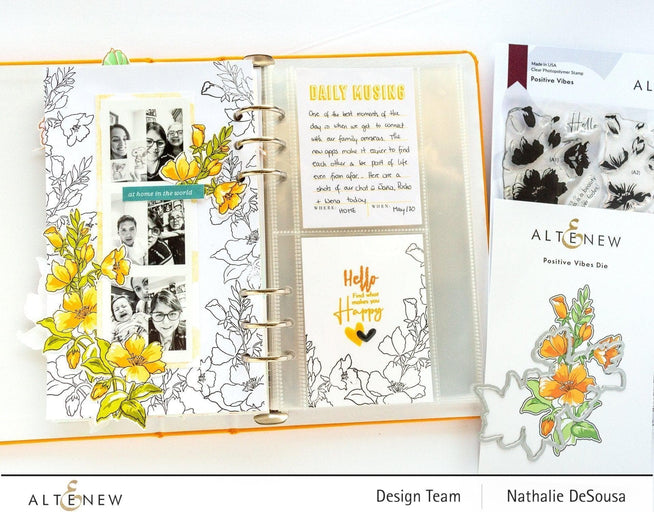 Photocentric Clear Stamps Grape Leaves Stamp Set
