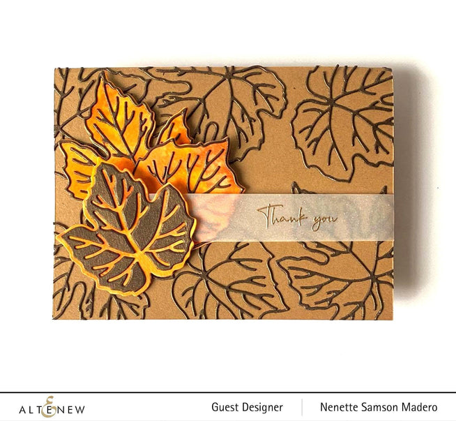 Photocentric Clear Stamps Grape Leaves Stamp Set