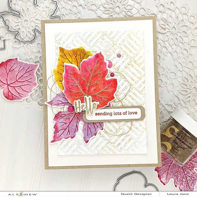 Photocentric Clear Stamps Grape Leaves Stamp Set