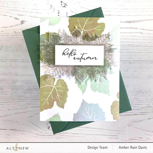 Photocentric Clear Stamps Grape Leaves Stamp Set