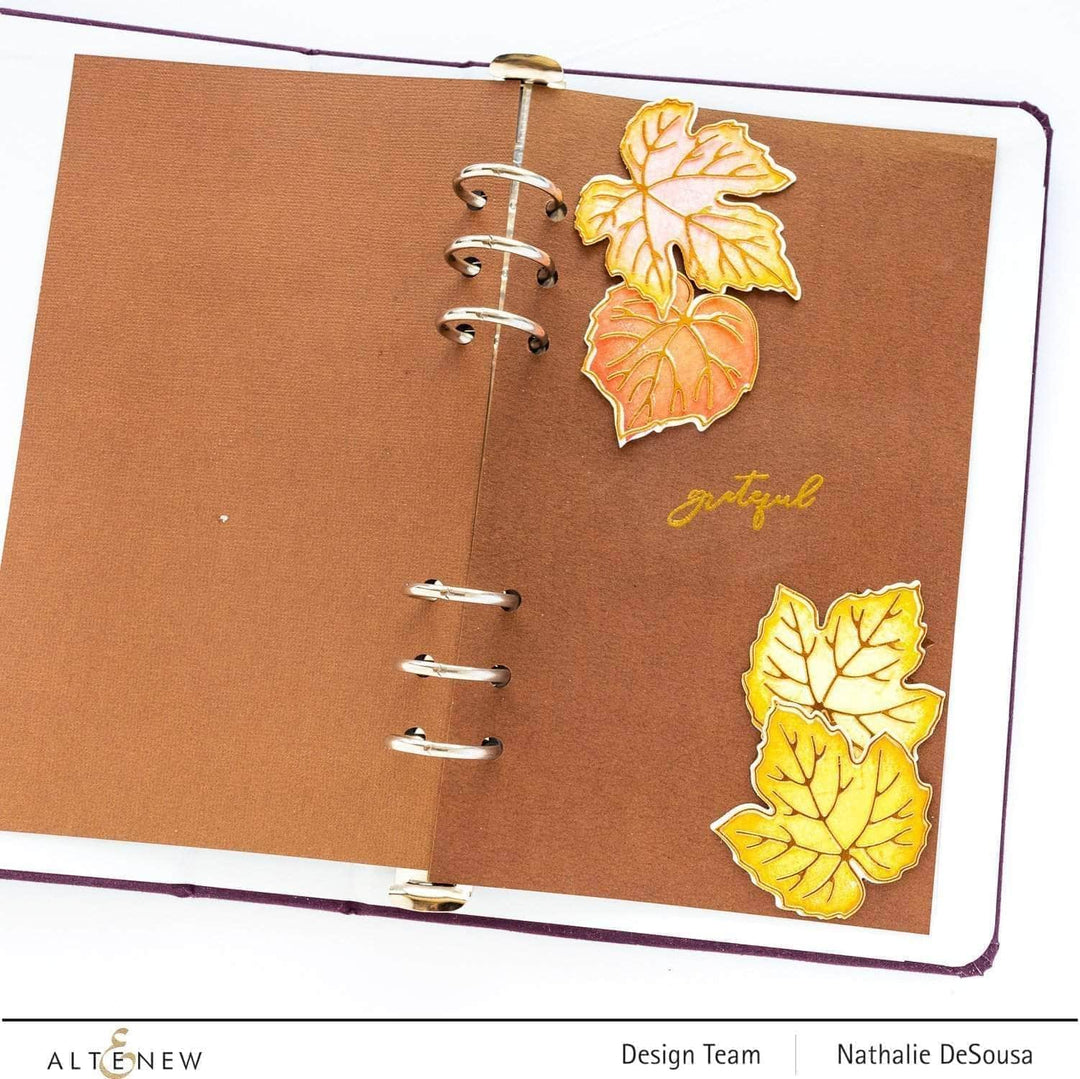 Photocentric Clear Stamps Grape Leaves Stamp Set