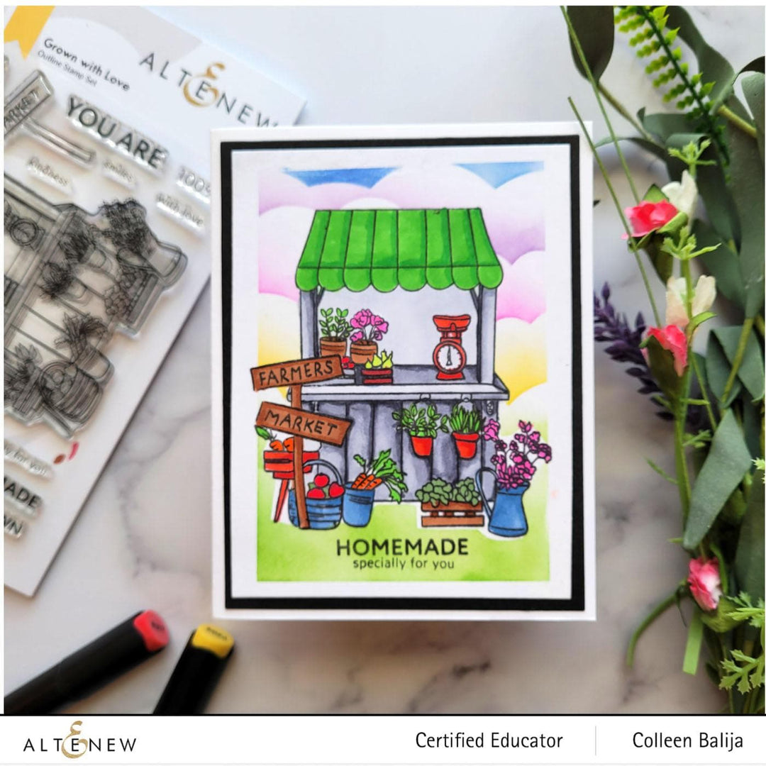 Photocentric Clear Stamps Grown with Love Stamp Set
