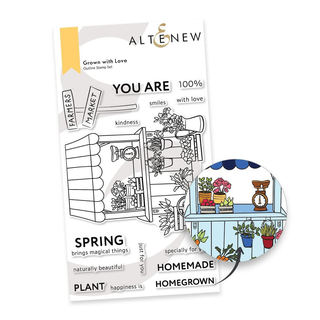 Photocentric Clear Stamps Grown with Love Stamp Set