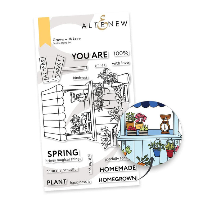 Photocentric Clear Stamps Grown with Love Stamp Set