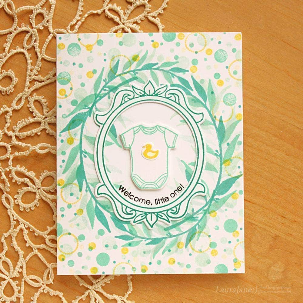 Photocentric Clear Stamps Layered Laurel Stamp Set