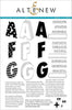 Photocentric Clear Stamps Layered Letters AFG Stamp Set