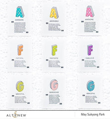 Photocentric Clear Stamps Layered Letters AFG Stamp Set