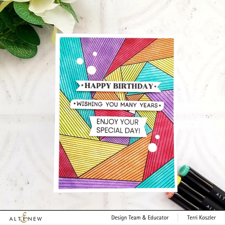 Photocentric Clear Stamps Linear Spiral Stamp Set