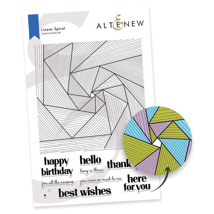 Photocentric Clear Stamps Linear Spiral Stamp Set