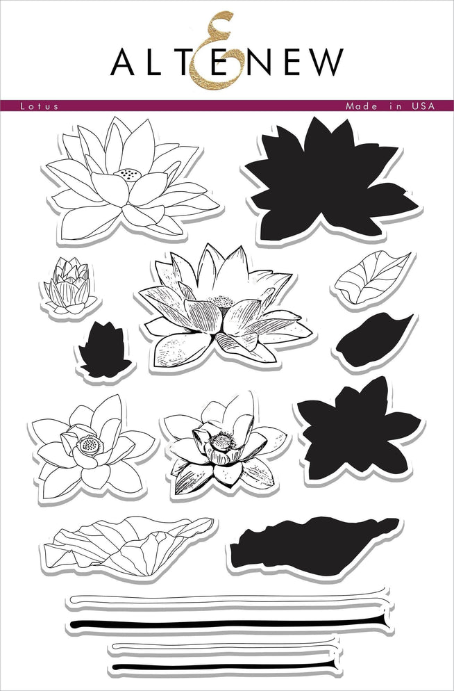 Photocentric Clear Stamps Lotus Stamp Set