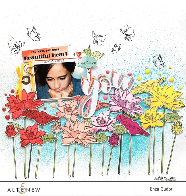 Photocentric Clear Stamps Lotus Stamp Set