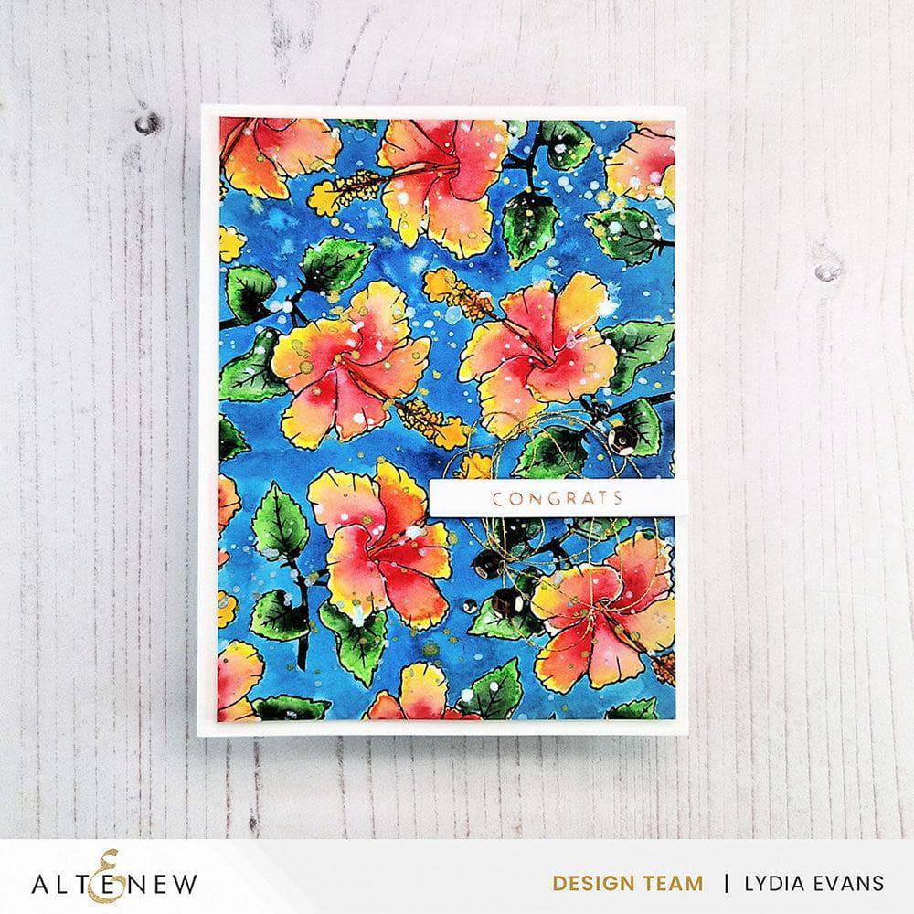 PMA Industries, Inc. Clear Stamps Mini Hibiscus Stamp Set