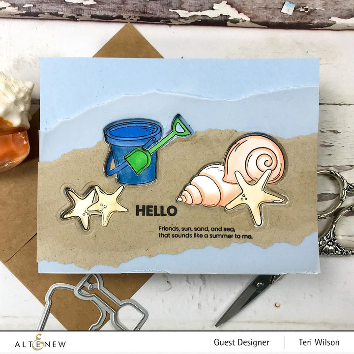 Photocentric Clear Stamps Mini Seashells Stamp Set