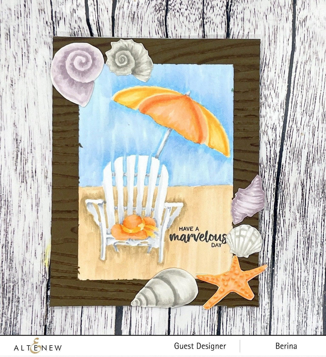 Photocentric Clear Stamps Mini Seashells Stamp Set