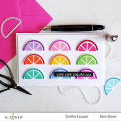 PMA Industries, Inc. Clear Stamps Mod Fruit Bowl Stamp Set