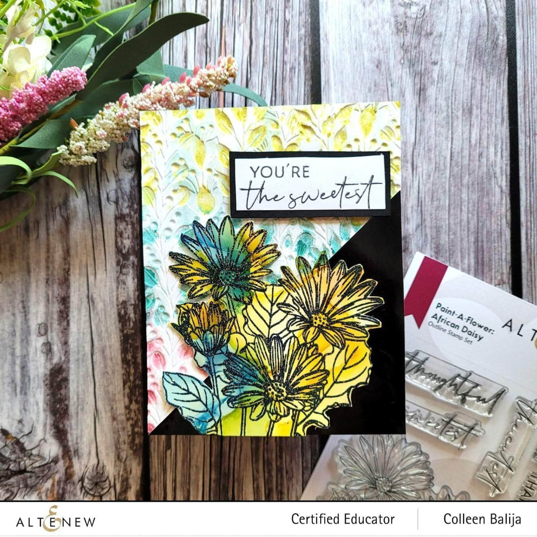 Photocentric Clear Stamps Paint-A-Flower: African Daisy Outline Stamp Set