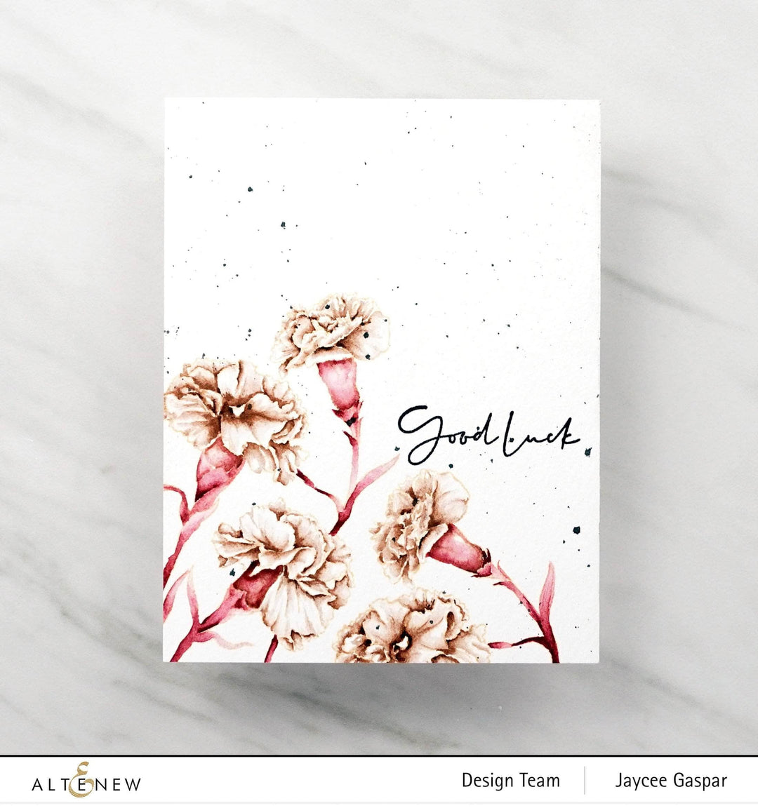 Photocentric Clear Stamps Paint-A-Flower: Carnations Outline Stamp Set