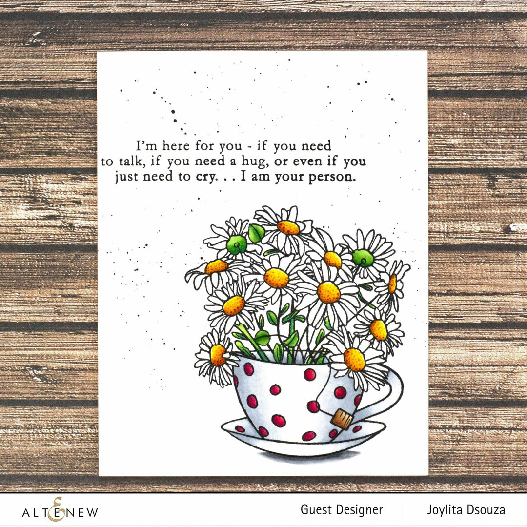 Photocentric Clear Stamps Paint-A-Flower: Chamomile Outline Stamp Set