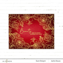 Photocentric Clear Stamps Paint-A-Flower: Clematis Josephine Outline Stamp Set