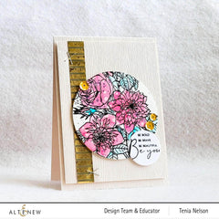 Photocentric Clear Stamps Paint-A-Flower: Clematis Josephine Outline Stamp Set