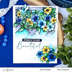 Photocentric Clear Stamps Paint-A-Flower: Clematis Outline Stamp Set