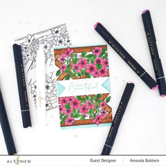 Photocentric Clear Stamps Paint-A-Flower: Clematis Outline Stamp Set