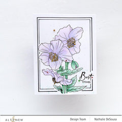Photocentric Clear Stamps Paint-A-Flower: Himalayan Poppy Outline Stamp Set