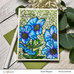 Photocentric Clear Stamps Paint-A-Flower: Himalayan Poppy Outline Stamp Set