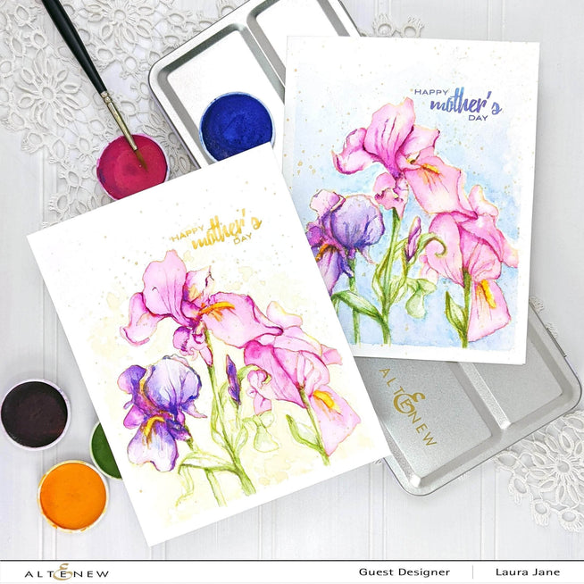 Photocentric Clear Stamps Paint-A-Flower: Iris Outline Stamp Set