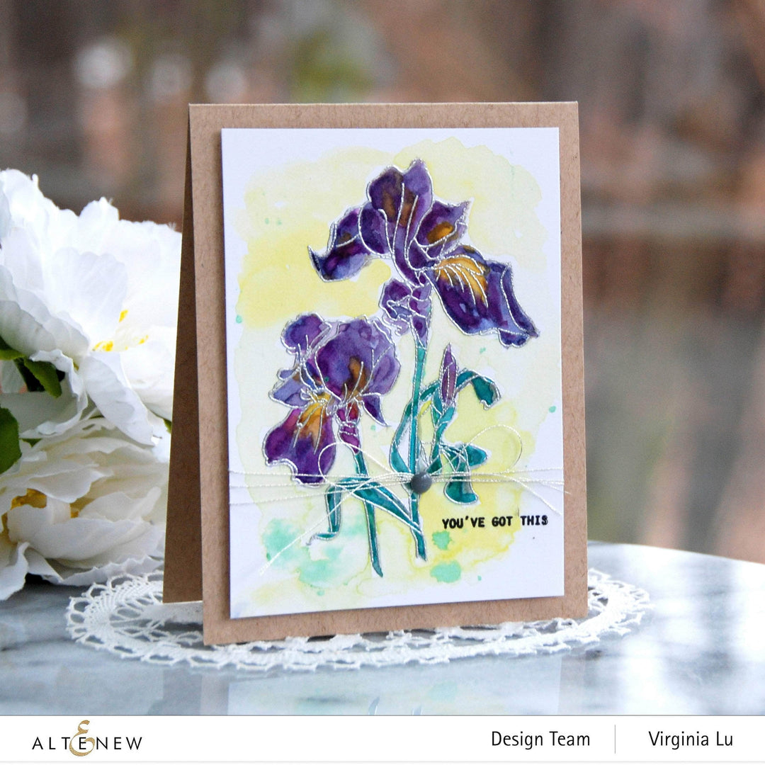 Photocentric Clear Stamps Paint-A-Flower: Iris Outline Stamp Set