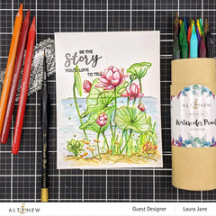 Photocentric Clear Stamps Paint-A-Flower: Lotus Outline Stamp Set