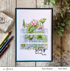 Photocentric Clear Stamps Paint-A-Flower: Lotus Outline Stamp Set