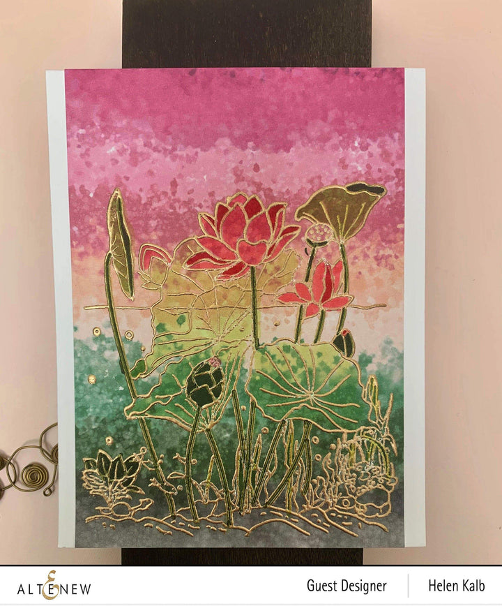 Photocentric Clear Stamps Paint-A-Flower: Lotus Outline Stamp Set