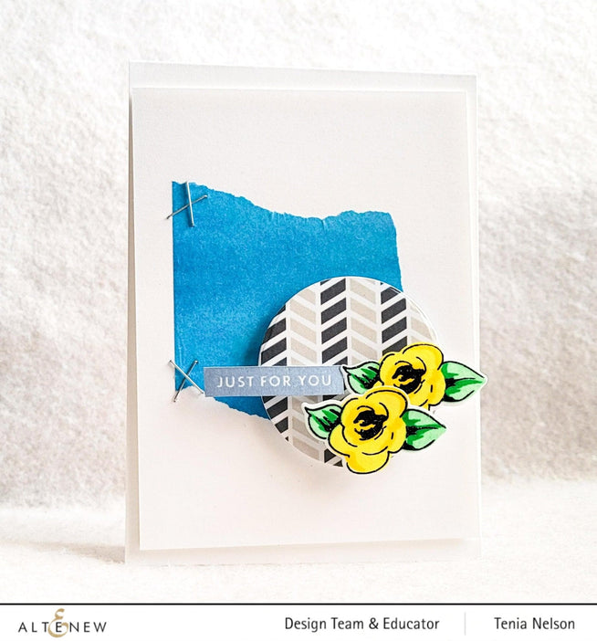 Photocentric Clear Stamps Painted Flowers Add-On Stamp Set
