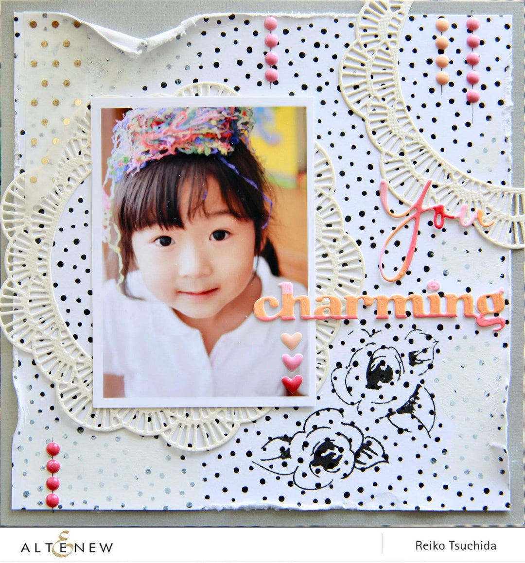 Photocentric Clear Stamps Painted Flowers Add-On Stamp Set