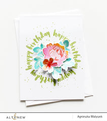Photocentric Clear Stamps Painted Greetings Stamp Set