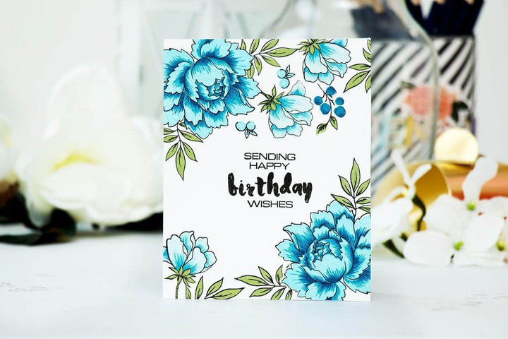 Photocentric Clear Stamps Painted Greetings Stamp Set
