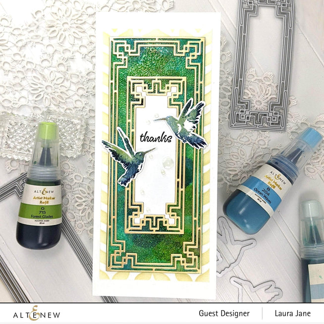 Photocentric Clear Stamps Painted Hummingbirds Stamp Set