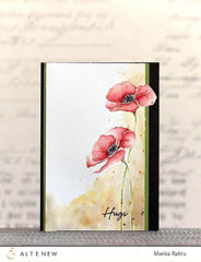 Photocentric Clear Stamps Painted Poppy Stamp Set